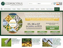 Tablet Screenshot of coopercitrus.com.br